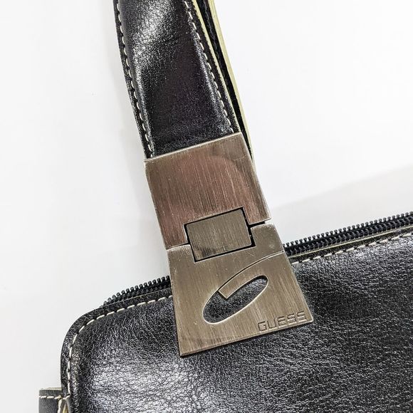 GUESS Small Black Leather Handbag - Picture 3 of 5